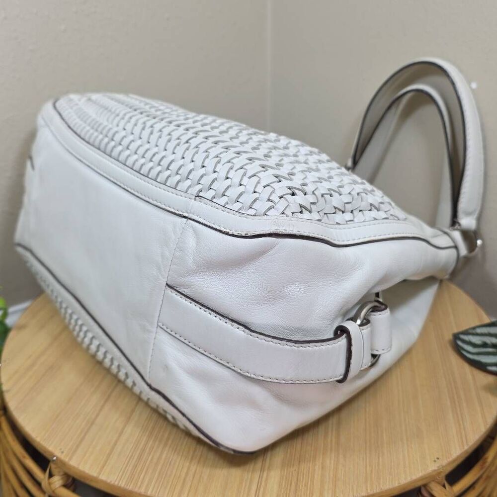 Coach Madison Maggie Woven Leather Shoulder Bag A1369-23385 with Matching Wallet - Picture 7 of 16